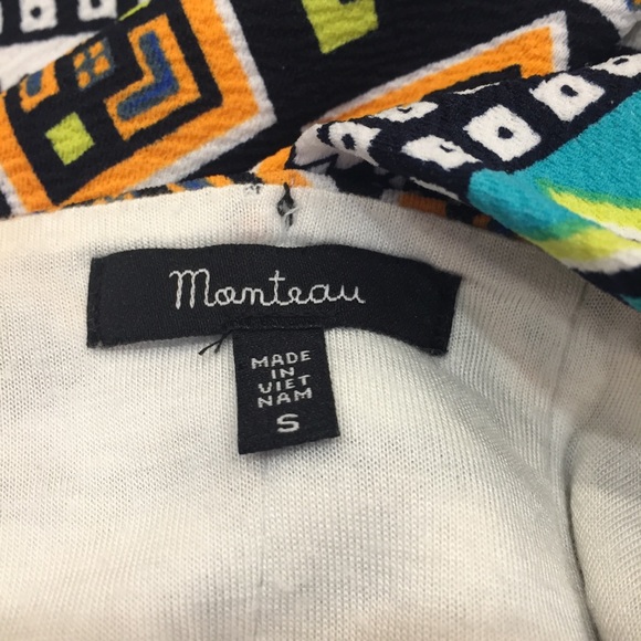 Monteau Bright Aztec Side Cut Out Dress - Picture 8 of 9